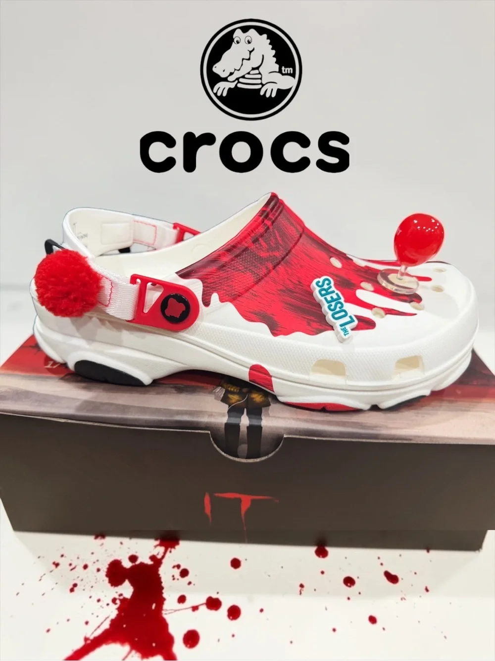 NEW Crocs Classic All-Terrain Clog IT Pennywise Horror Pack Men 10 / Women 12
